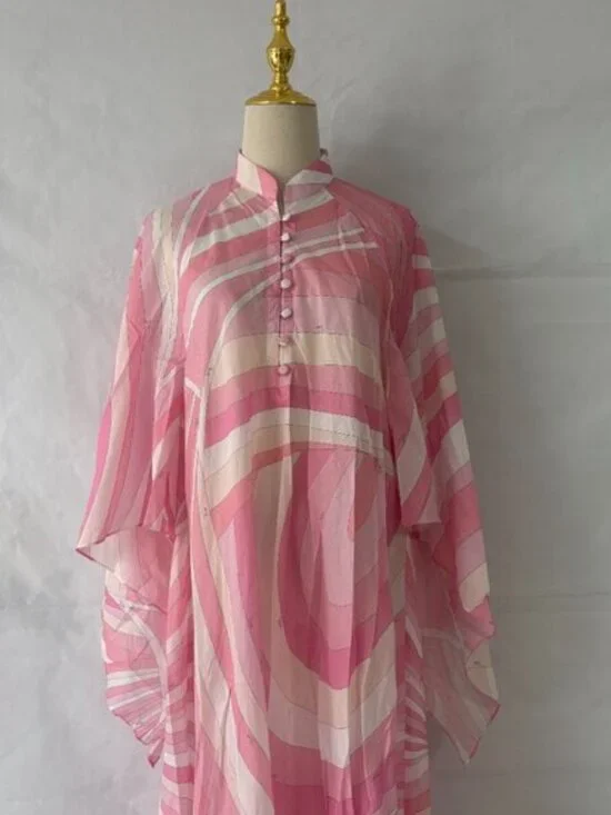 Pucci Abstract pattern cotton kaftan dress - Picture 5 of 11